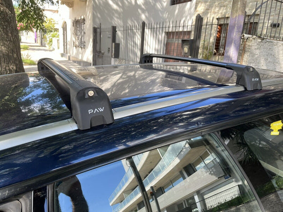 222. Kompatibel mit abschließbaren Aluminium-Dachträgern für Fahrzeuge mit Standarddach Toros Pro 2 Black