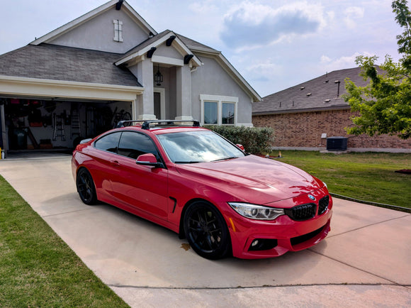 For Bmw 4 Series Coupe (G22) 2021-2025 – Roof Rack Cross Bars (Fix Point, Aluminum, Black)