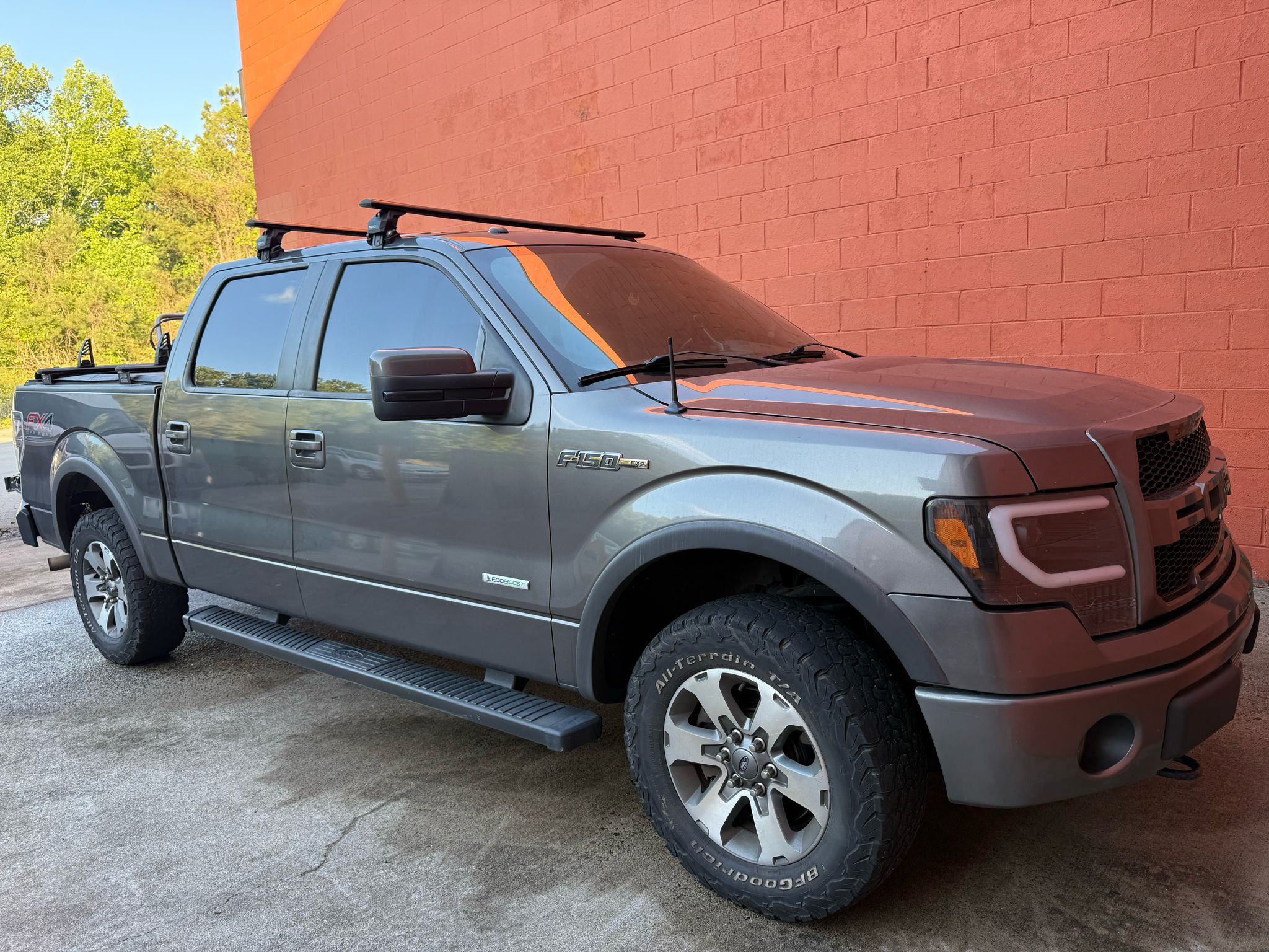 For Ford F-150 12th Gen (2009-2014) Roof Rack Cross Bars Normal Roof, Black