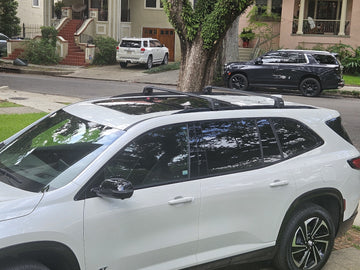 For Mercedes Benz EQA SUV (2021-2026) Roof Rack Cross Bars Flush Rail Silver - 0