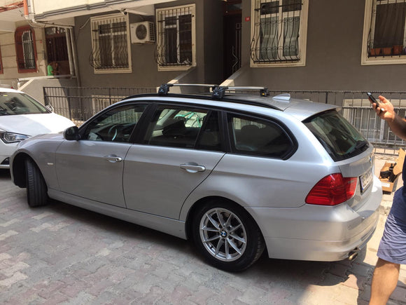 222. Kompatibel mit abschließbaren Aluminium-Dachträgern für Fahrzeuge mit Standarddach Toros Pro 2 Black