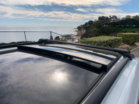 For Volkswagen Golf Alltrack 2014-2020 Roof Rack Cross Bar Raised Rail Silver