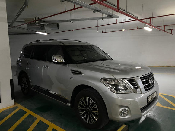 For Nissan Armada  2017-2024 Roof Rack Cross Bars Metal Bracket Raised Rail Alu Silver