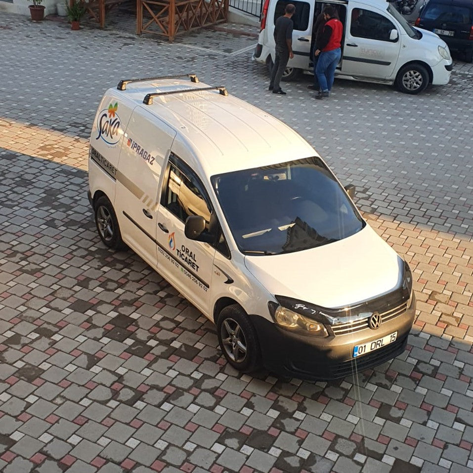Für Volkswagen Caddy IV 2015-20 Dachträger Querstange Metallhalterung Fixpunkt Alu Silber