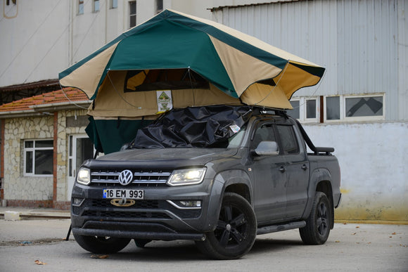 Rooftop Tents:All Season with Rainfly Shoes Bag Ladder 2+1 Pax Large Door High Density Mattress