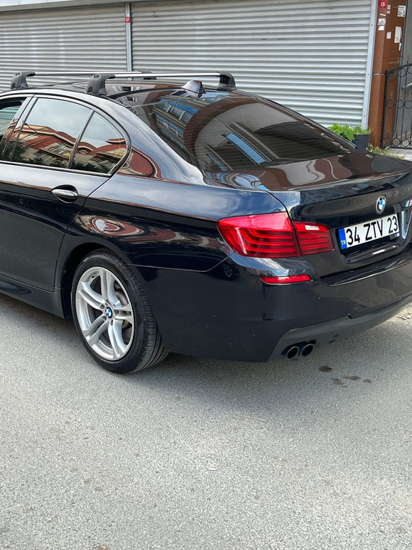 For Bmw 5 Sedan (F10) 2010-2017 Roof Rack Cross Bars Fix Point, Silver