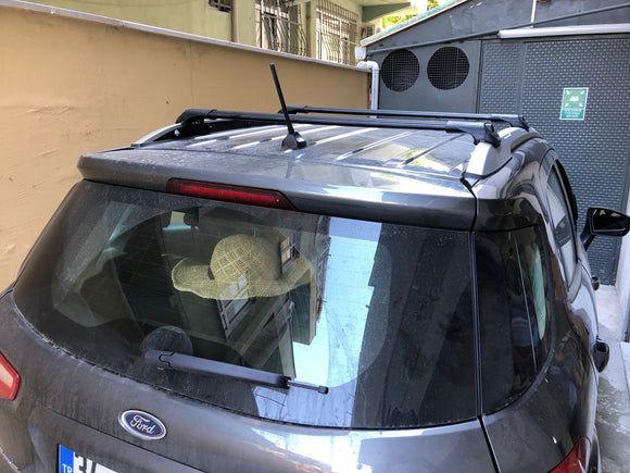 For Ford EcoSport 2018-2026 Roof Rack Cross Bars Flush Rail, Black