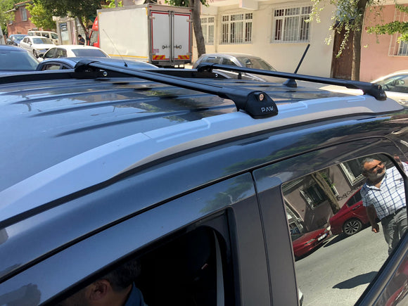 For Ford EcoSport 2018-2026 Roof Rack Cross Bars Flush Rail, Black