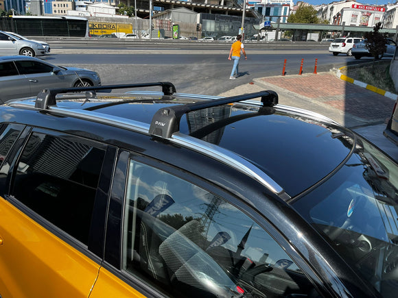 For Suzuki Vitara 2015-2025 Roof Rack Cross Bars Flush Rail Alu Silver