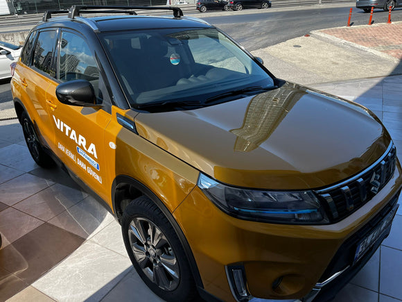 For Suzuki Vitara 2015-2025 Roof Rack Cross Bars Flush Rail Alu Silver