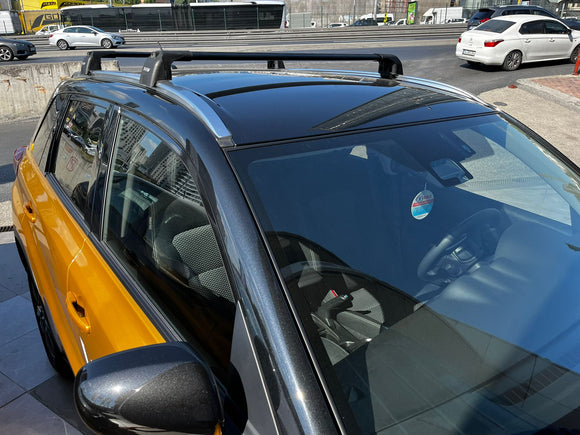 For Suzuki Vitara 2015-2025 Roof Rack Cross Bars Flush Rail Alu Silver