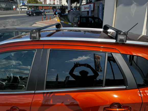 For Suzuki S Cross 2021-2025 Roof Rack Cross Bars  Flush Rail Alu Black