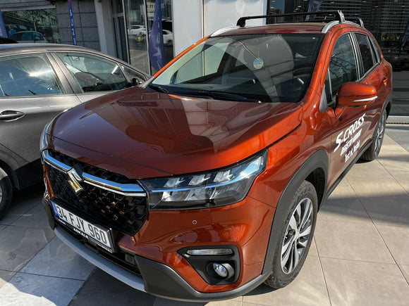 For Suzuki S Cross 2021-2025 Roof Rack Cross Bars  Flush Rail Alu Black