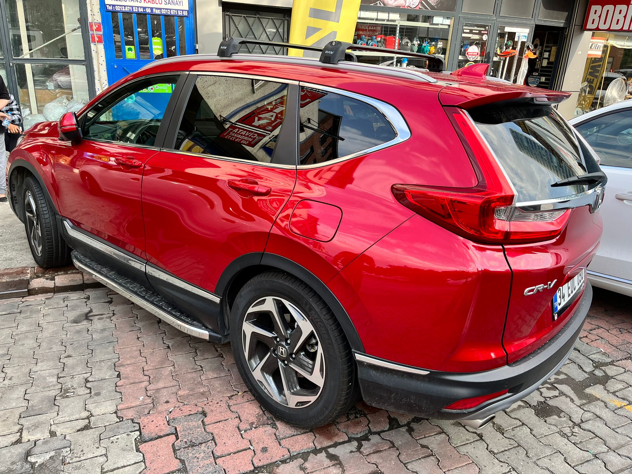 Für Honda CR-V (MK5) 2017–2022 Dachträgersystem, Aluminium-Querstange, Metallhalterung, abschließbar, schwarz-5
