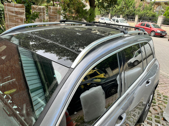 Für Mercedes GLB ab 2019, Dachträgersystem, Träger, Querträger, Aluminium, abschließbar, hochwertige Metallhalterung, silberfarben