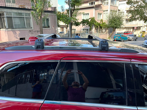 Für Jeep Grand Cherokee WK2 2011–2020 Dachträgersystem, Aluminium-Querstange, Metallhalterung, abschließbar, schwarz