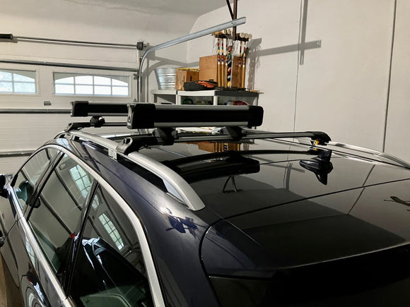 For Audi A6 C8 Allroad 2019-2025 Roof Rack Cross Bars Raised Rails Silver