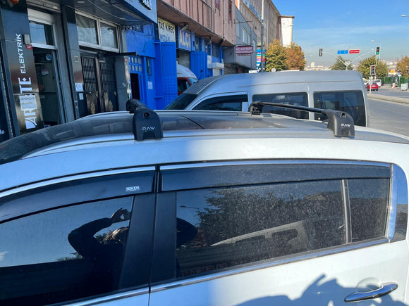 For Kia Sportage 2010-2016 Roof Rack Cross Bars Flush Rail Alu Black