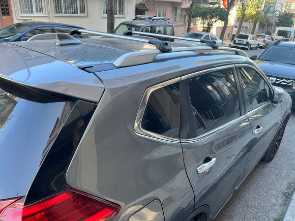 For Nissan X-Trail T32 2014-2021 Roof Rack Cross Bar Metal Bracket Raised Rail Alu Black