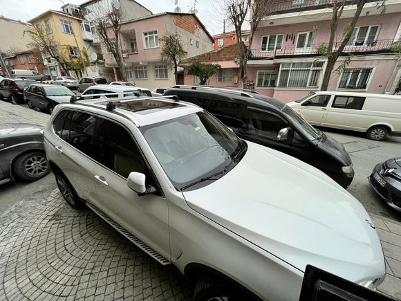 For Bmw X5 (G05) 2018-2025 Roof Rack Cross Bars Flush Rails, Black