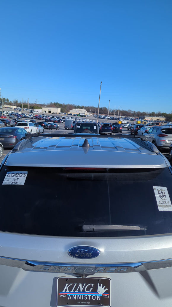 Für Ford Explorer 2016–2019 Dachträgersystem, Aluminium-Querstange, Metallhalterung, abschließbar, Silber