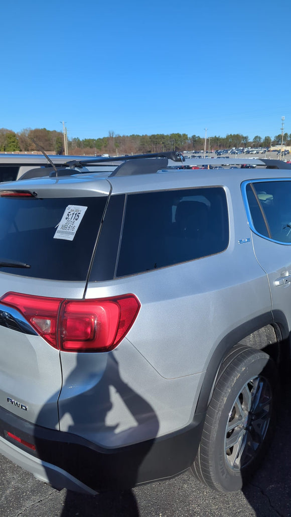 For GMC Acadia 2017-2023 Roof Rack Cross Bars Raised Rail Alu Black