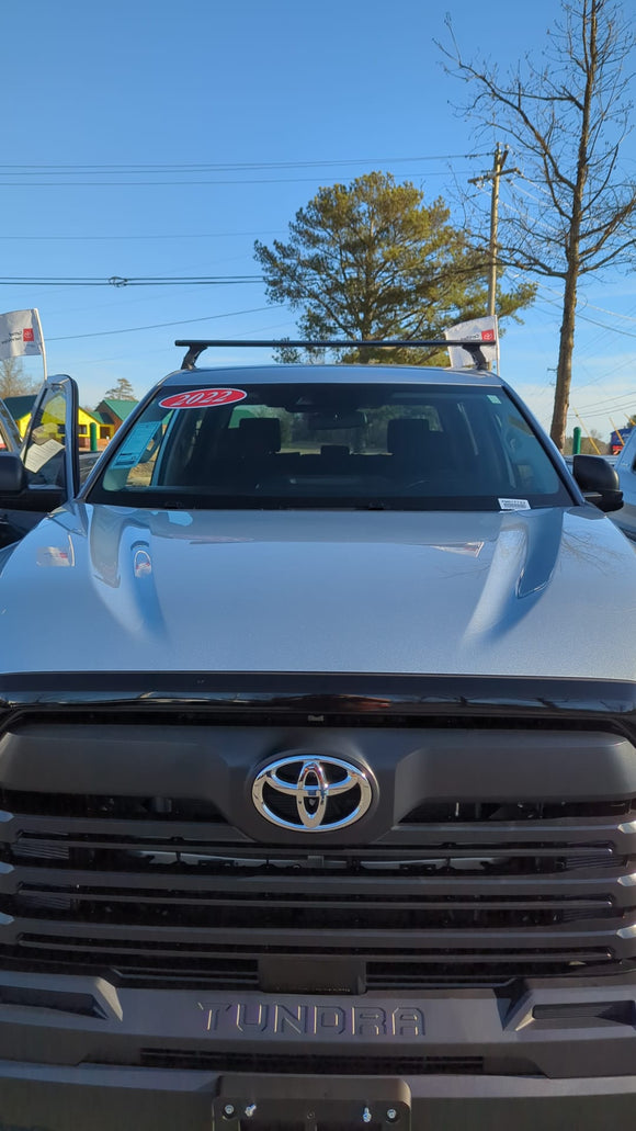 Für Toyota Tundra 2015-Up Dachträger Querträger Metallhalterung Normales Dach Alu Schwarz