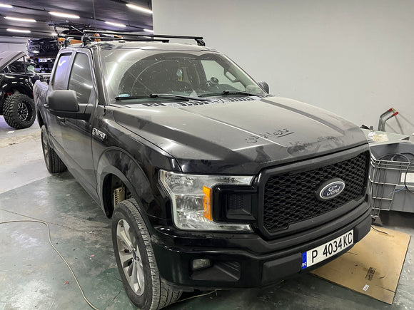 For Ford F250 2017-2022 Roof Rack Cross Bars Normal Roof Alu Black