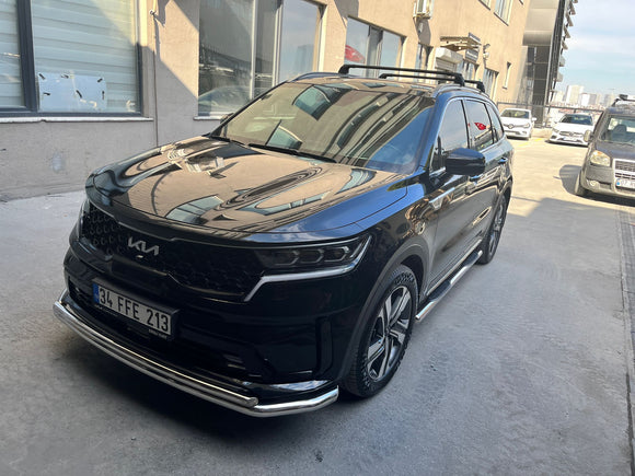 For Kia Sorento 2020-2025 Roof Rack Cross Bars Flush Rail Alu Black