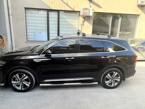 For Kia Sorento 2020-2025 Roof Rack Cross Bars Flush Rail Alu Black