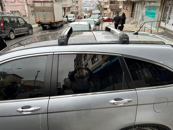 For Honda CR-V MK3 2007-2012 Roof Rack Cross Bars Metal Bracket Fix Point Alu Silver