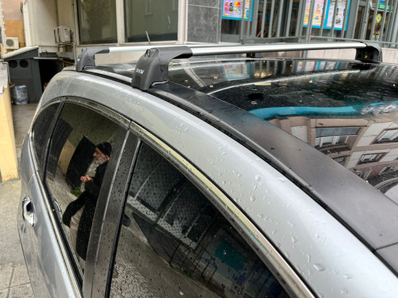 Für Honda CR-V (MK2) 2007–2012 Dachträgersystem, Aluminium-Querstange, Metallhalterung, abschließbar, schwarz