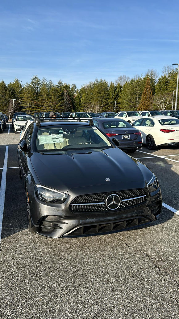 For Mercedes E Sedan W213 2017-2023 Roof Rack Cross Bars Fix Point Silver