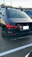 For Mercedes A Sedan W177 2018-2025 Roof Rack Cross Bars Fix Point Alu Black-5