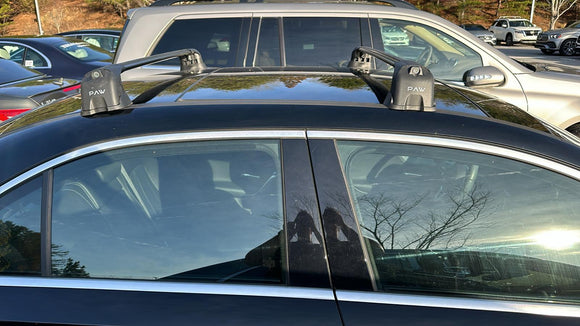 For Mercedes A Sedan W177 2018-2025 Roof Rack Cross Bars Fix Point Alu Black