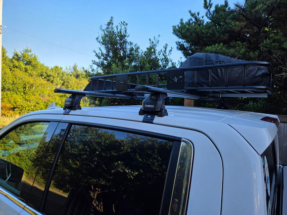 For Chevrolet Silverado 1500 3Gen (2014-2019) Roof Rack Cross Bars Normal Roof, Silver