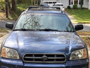 For Subaru Baja (2002-2006) Roof Rack Cross Bars Raised Rail, Silver-7