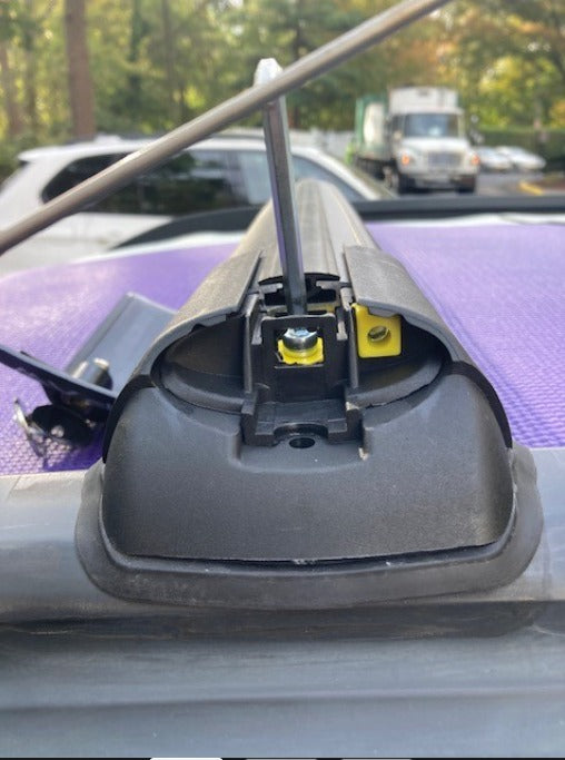 For Subaru Baja (2002-2006) Roof Rack Cross Bars Raised Rail, Silver