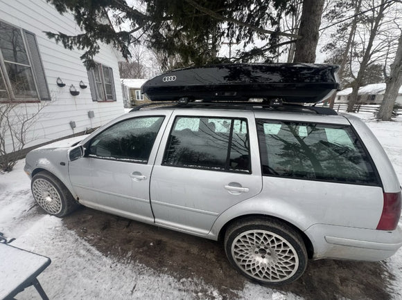 For Volkswagen Jetta Wagon 2001-2005 Roof Rack Cross Bar Raised Rail Silver