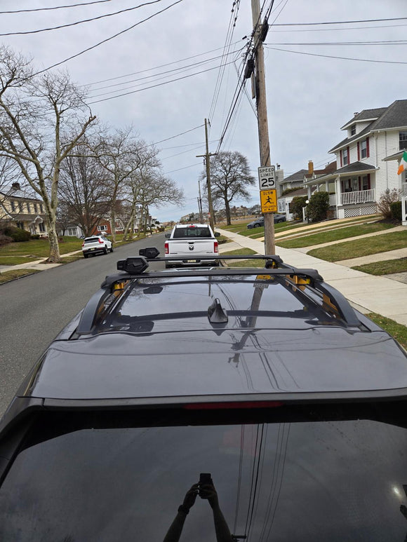 For Subaru Forester Wilderness 2025-2026 Roof Rack Cross Bars Raised Rail Black