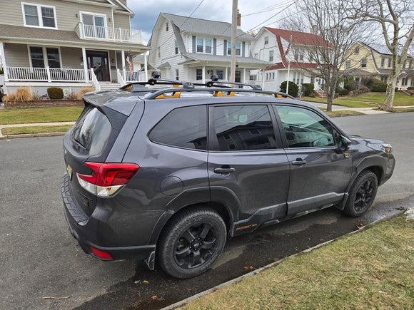For Subaru Forester Wilderness 2025-2026 Roof Rack Cross Bars Raised Rail Black
