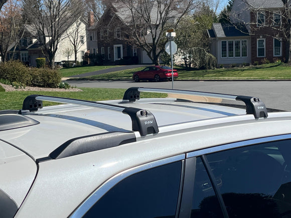 For Subaru Outback BS (2014-2020) Roof Rack Cross Bars Flush Rail, Silver