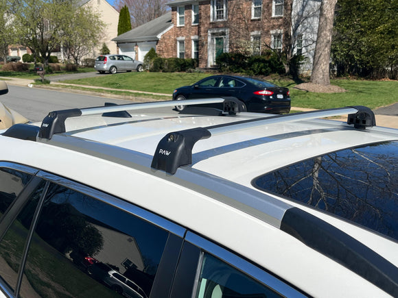 For Subaru Outback BS (2014-2020) Roof Rack Cross Bars Flush Rail, Silver