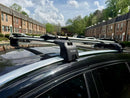 Für Volvo V60 Kombi 2010–18, Dachträger, Querstange, Metallhalterung, bündige Schiene, Schwarz-4