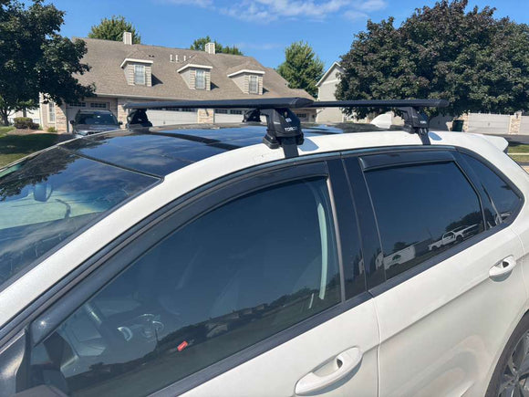 For Ford Edge (2015-2024) Roof Rack Cross Bars Normal Roof Black