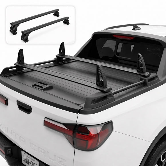 Kompatibel mit Hyundai Santa Cruz Truck Bed Rack Black Color