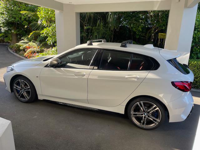 For BMW 1 Series F40 Roof Rack Cross Bars Fix Point Alu Silver 2019-Up