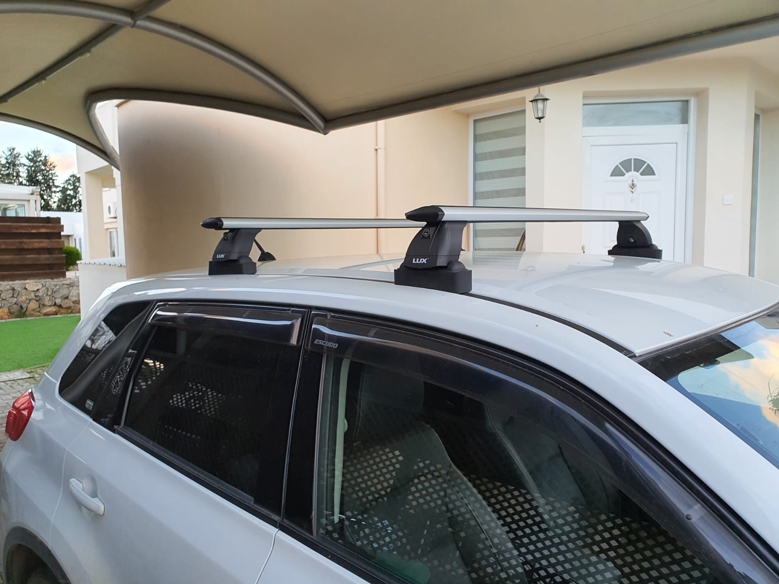 For Suzuki Vitara Roof Rack Cross Bars Fix Point Black 2015-Up