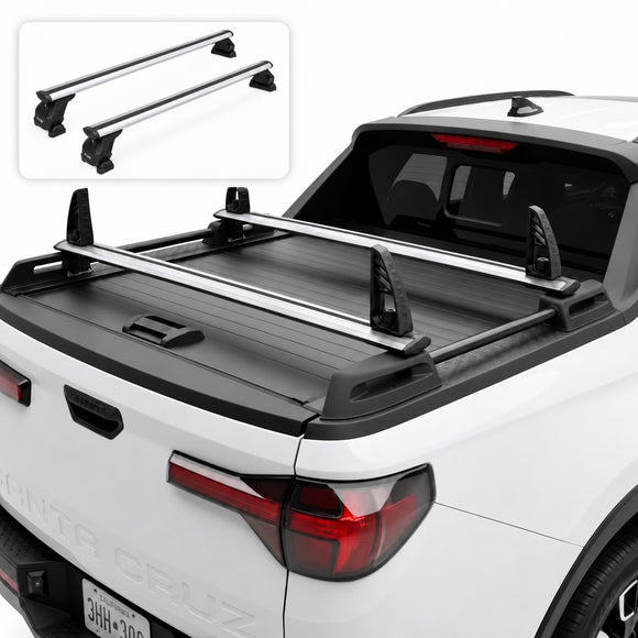 Kompatibel mit Hyundai Santa Cruz Truck Bed Rack Black Color