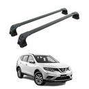 For Nissan X-Trail T32 2014-2021 Roof Rack System, Aluminium Cross Bar, Fix Point, Black-1